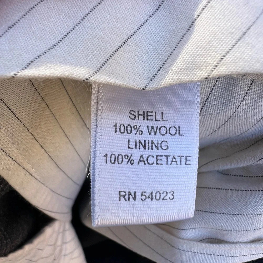 BANANA REPUBLIC Brown Plaid 100% Wool Dress Plaid Pants Men’s 38x32